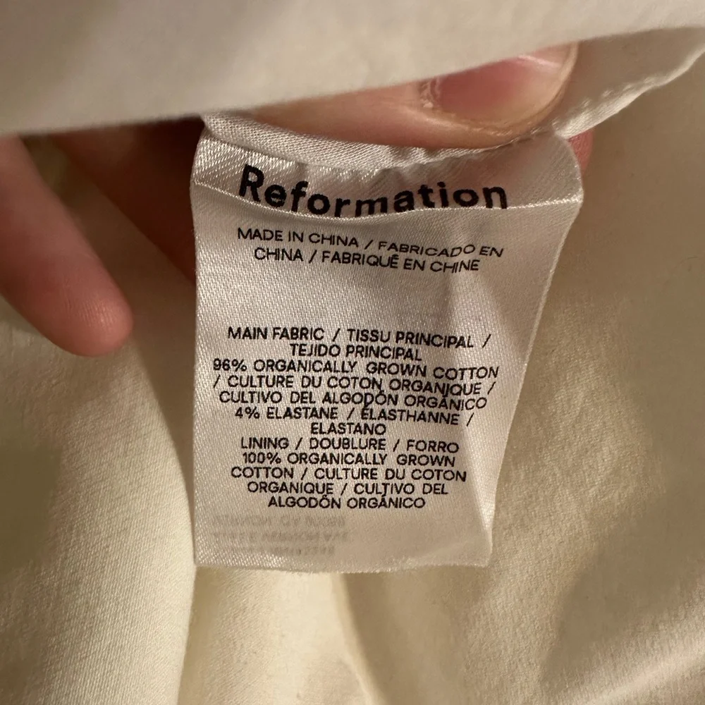 Reformation White Catarina Mini Dress - Picture 8 of 9